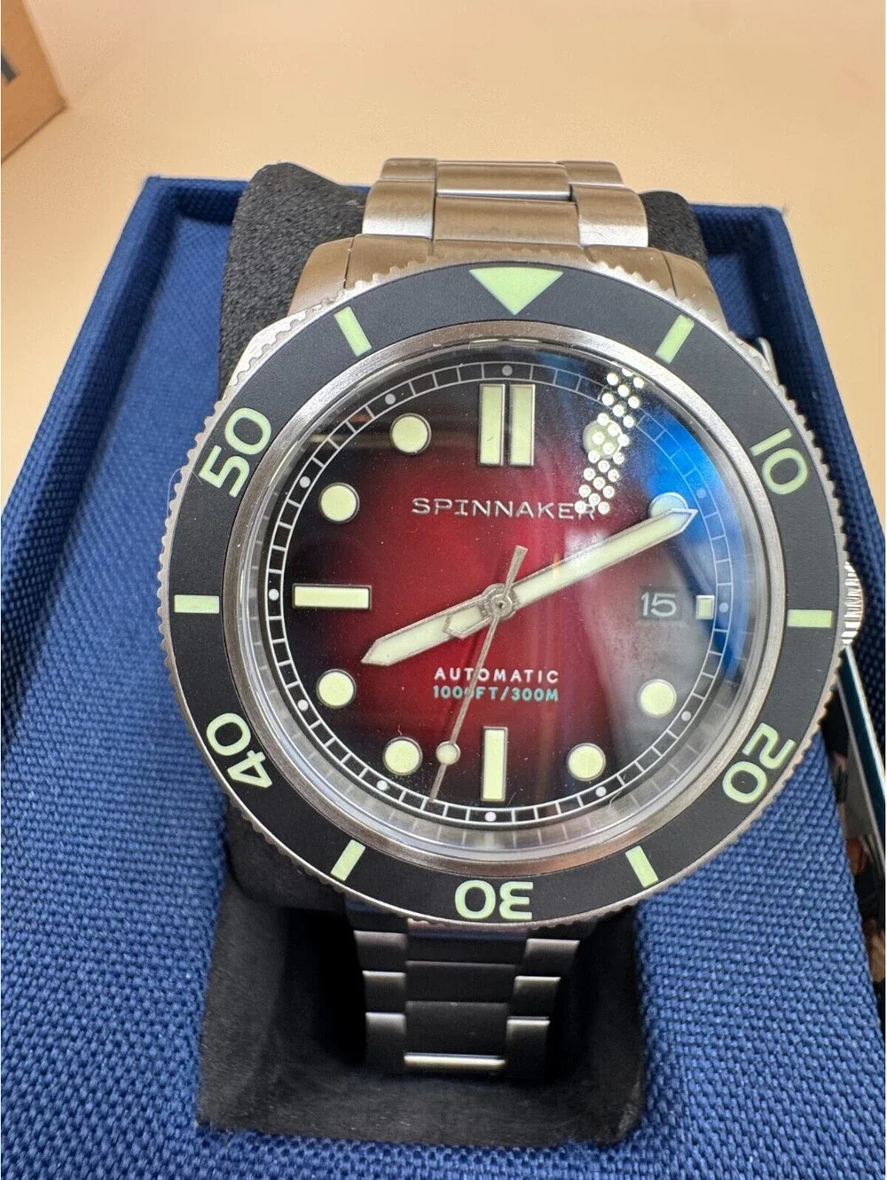 Spinnaker Hull Diver Stainless Steel 42mm Japanese Automatic 300m Full Kit Watch